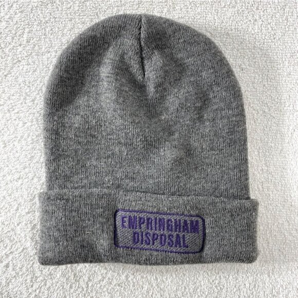 5/$25 Embroidered Empringham Unisex Grey Toque Beanie Winter Hat - Picture 1 of 11